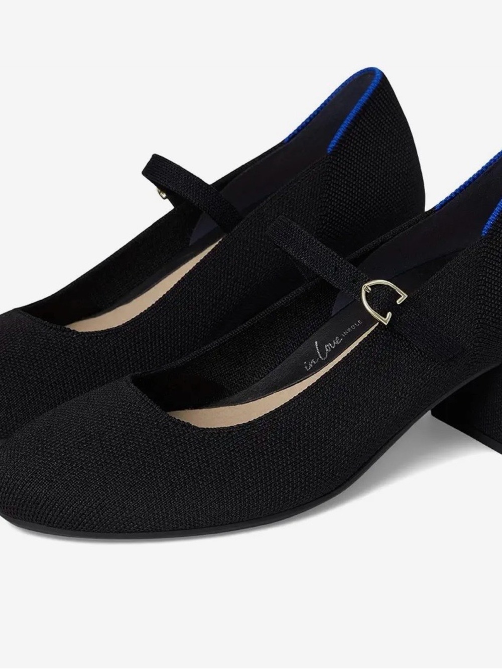 Rothy’s Black Mary Jane Block Heel Pumps - Women's
